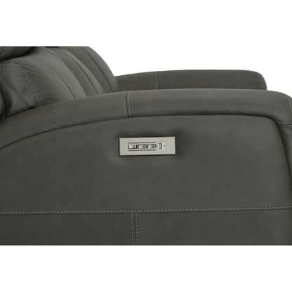 Linden Power Reclining Sofa with Power Headrests & Lumbar - Leather 946-02