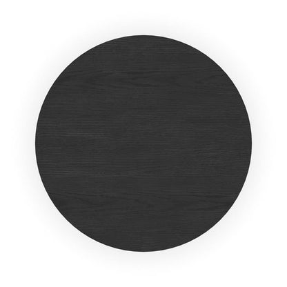 Waterfall Round End Table - Black