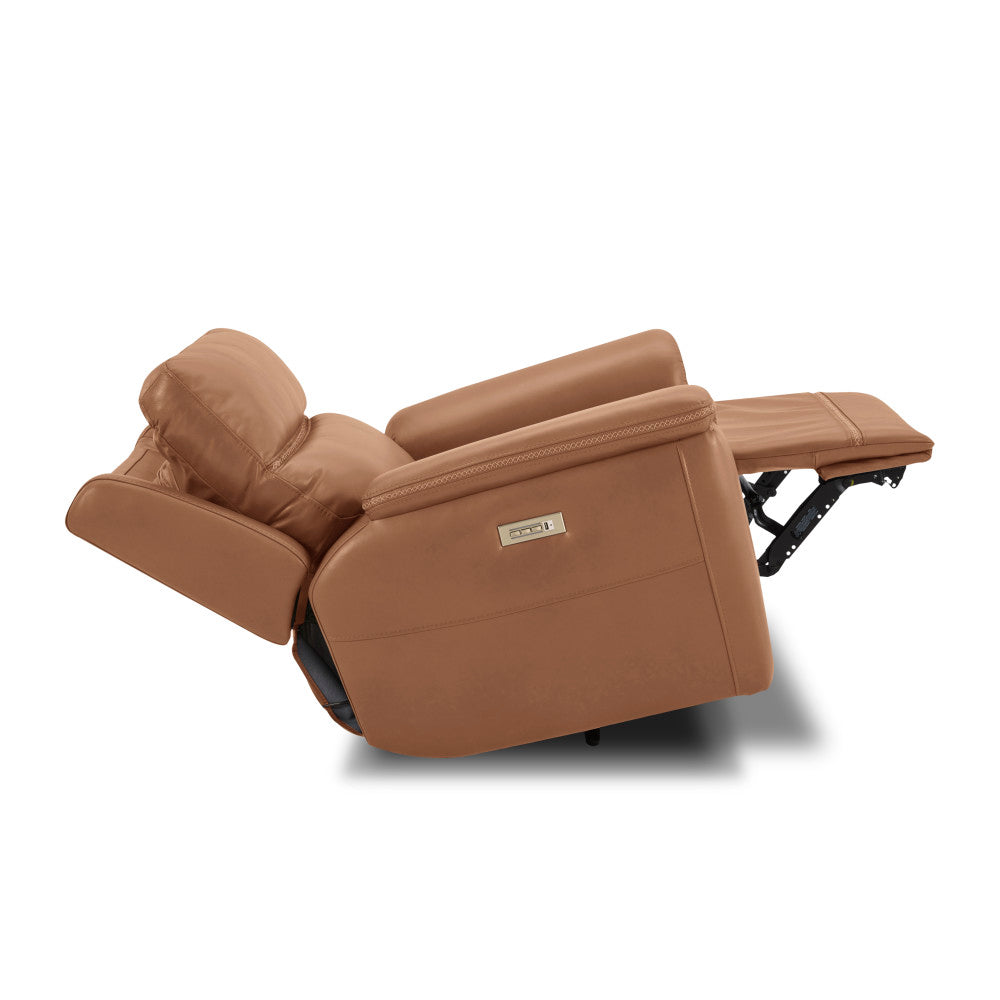 Sawyer Power Recliner with Power Headrest & Lumbar - Leather 727-73