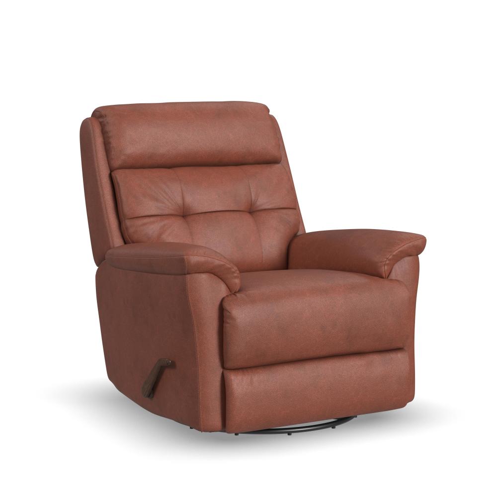 Sophisticated Swivel Gliding Recliner - Leather 665-54