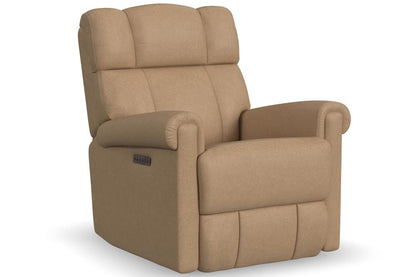 Classic Power Gliding Recliner with Power Headrest & Lumbar - Leather 659-80