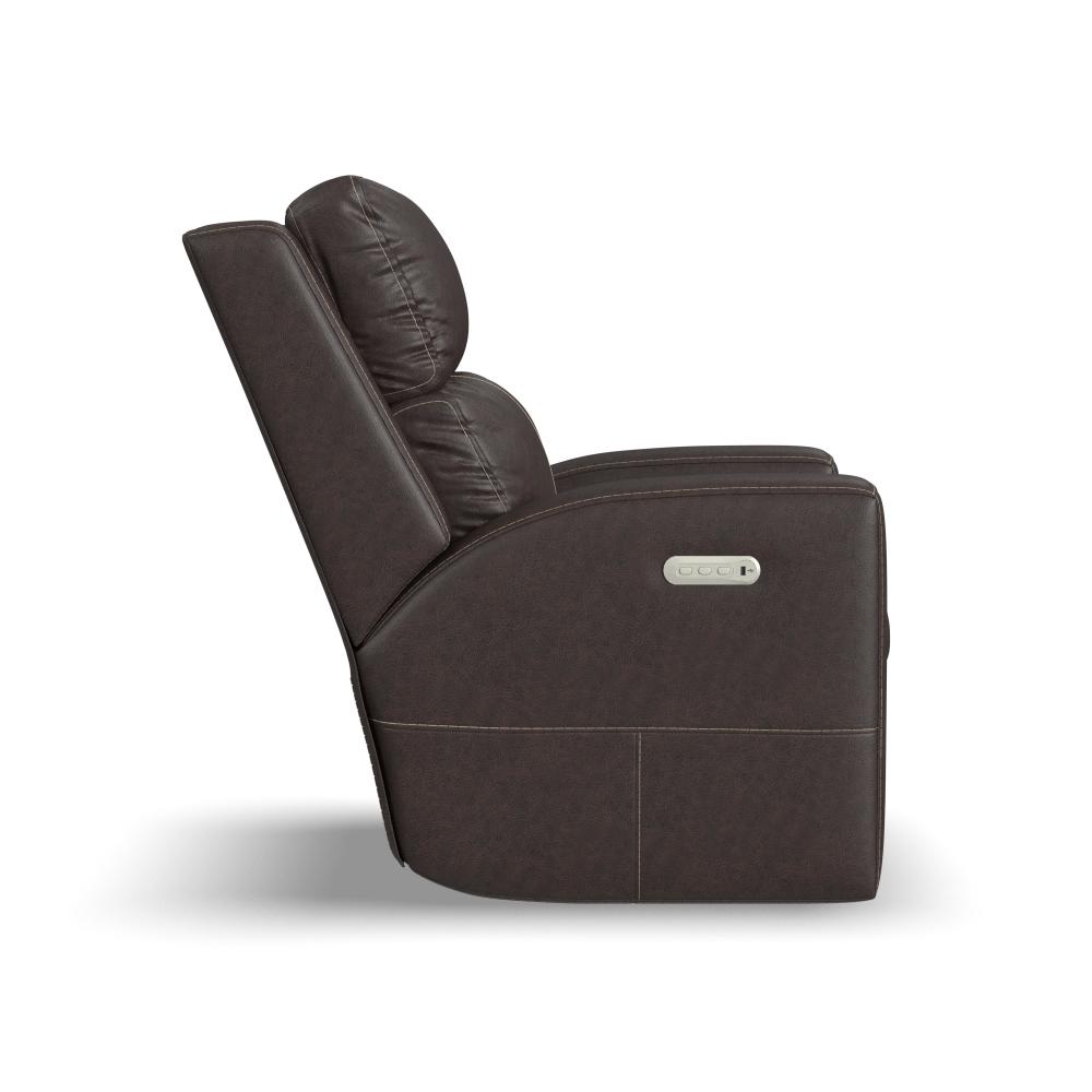 Score Power Recliner with Power Headrest & Lumbar - Leather 654-70