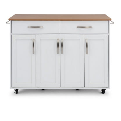 Storage Plus Kitchen Cart - Off-White