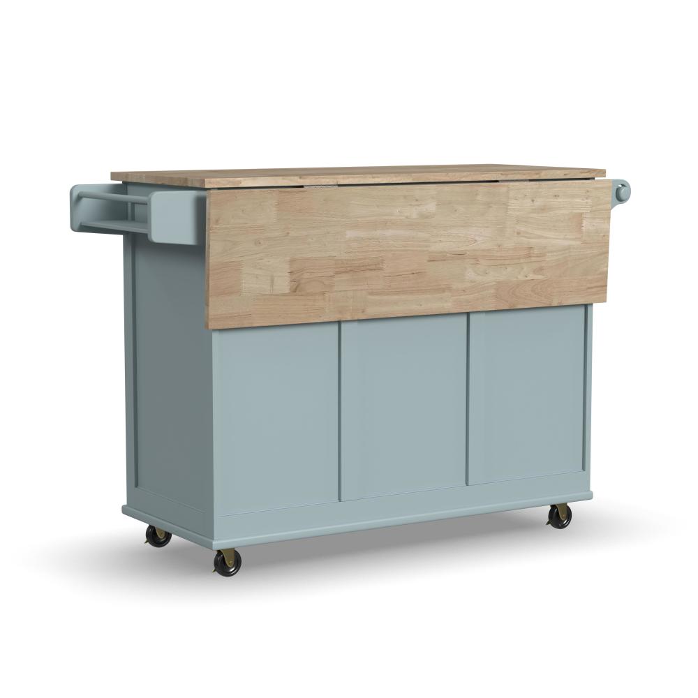 Dolly Madison Drop Leaf Kitchen Cart - Blue - 5000003834