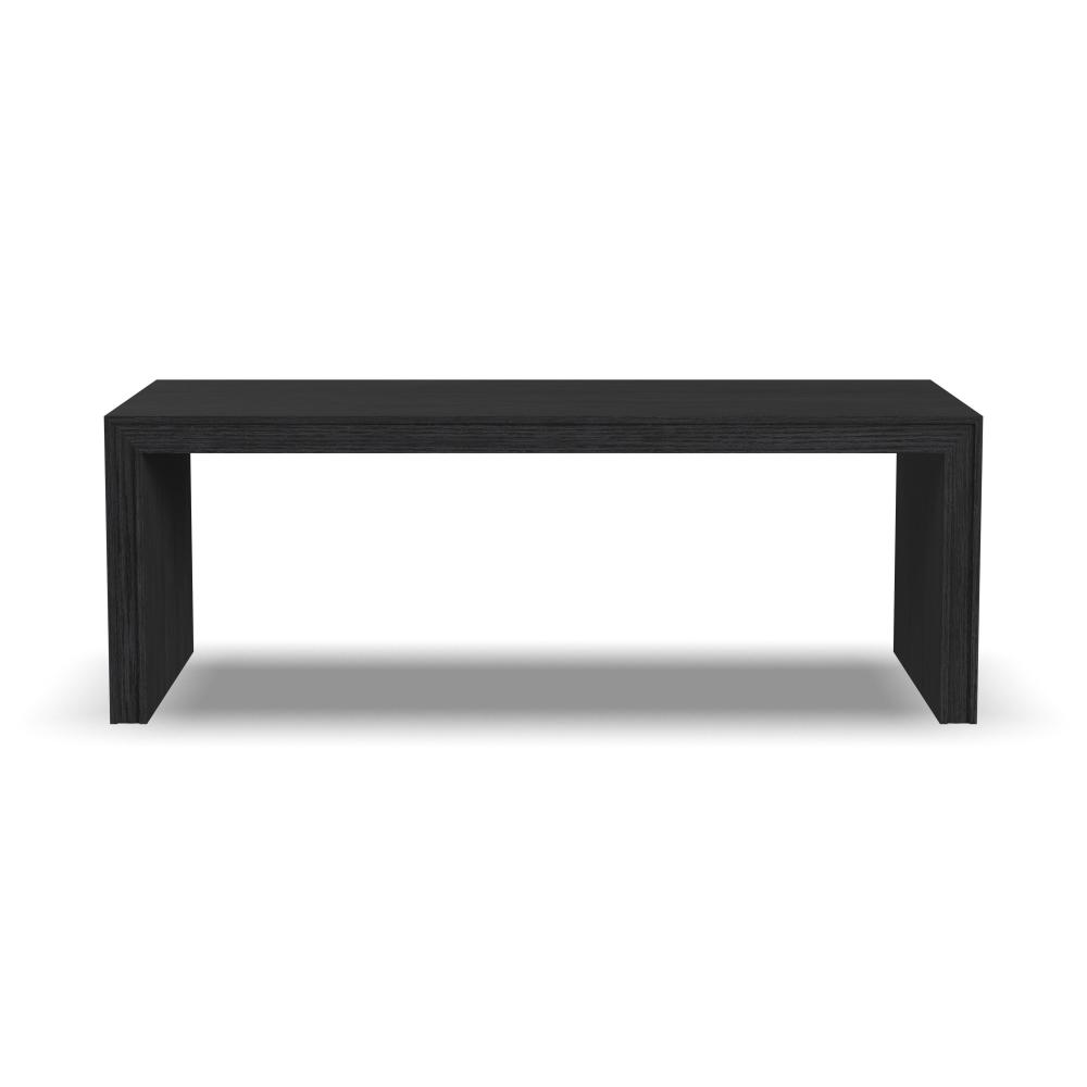 Waterfall Rectangular Coffee Table - Black