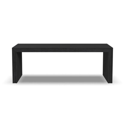 Waterfall Rectangular Coffee Table - Black