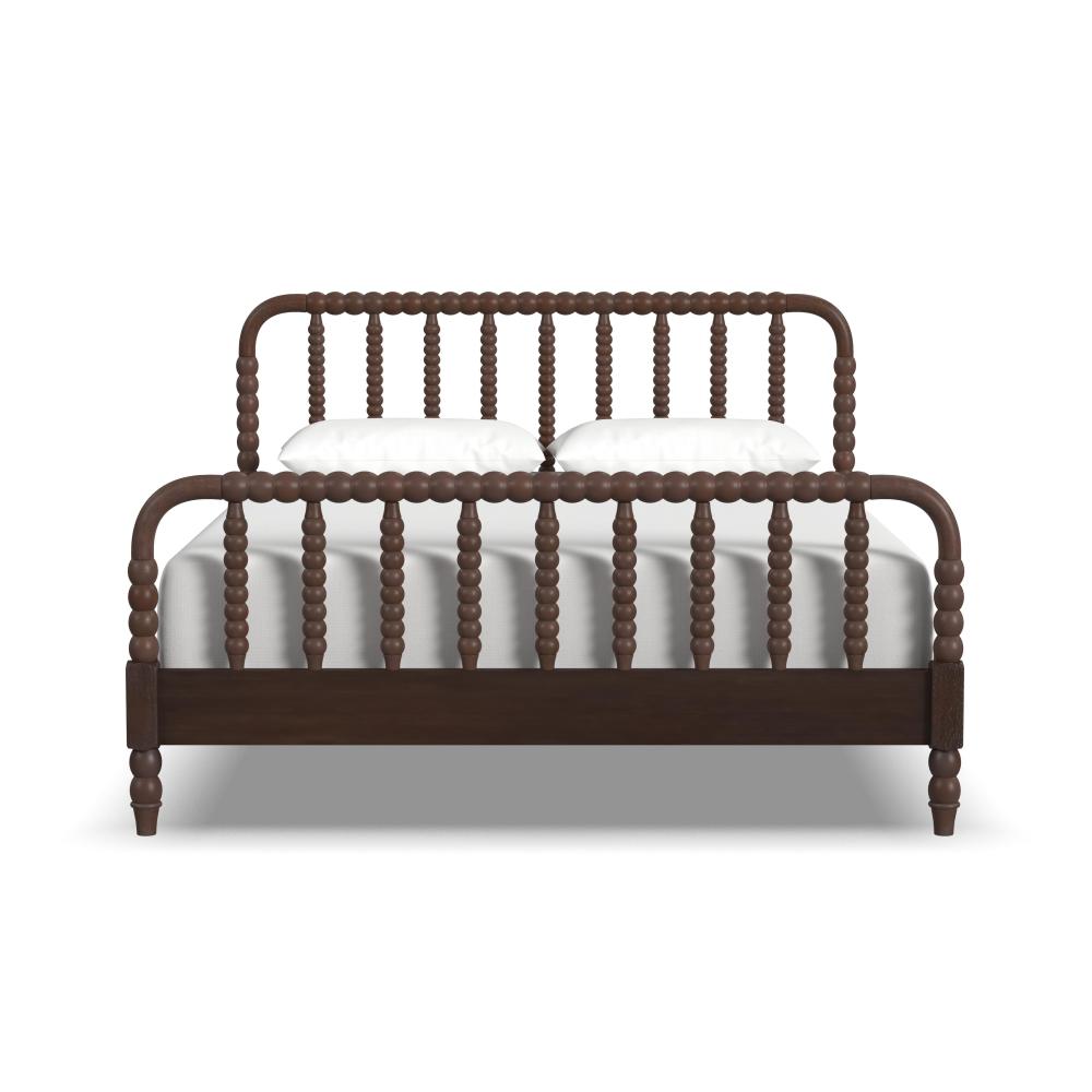 Spindle Queen Bed - Brown