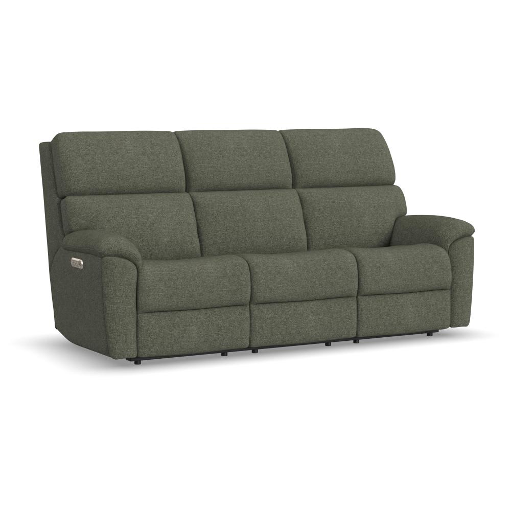 Porter Power Reclining Sofa with Console, Power Headrest, & Lumbar - Fabric 365-72