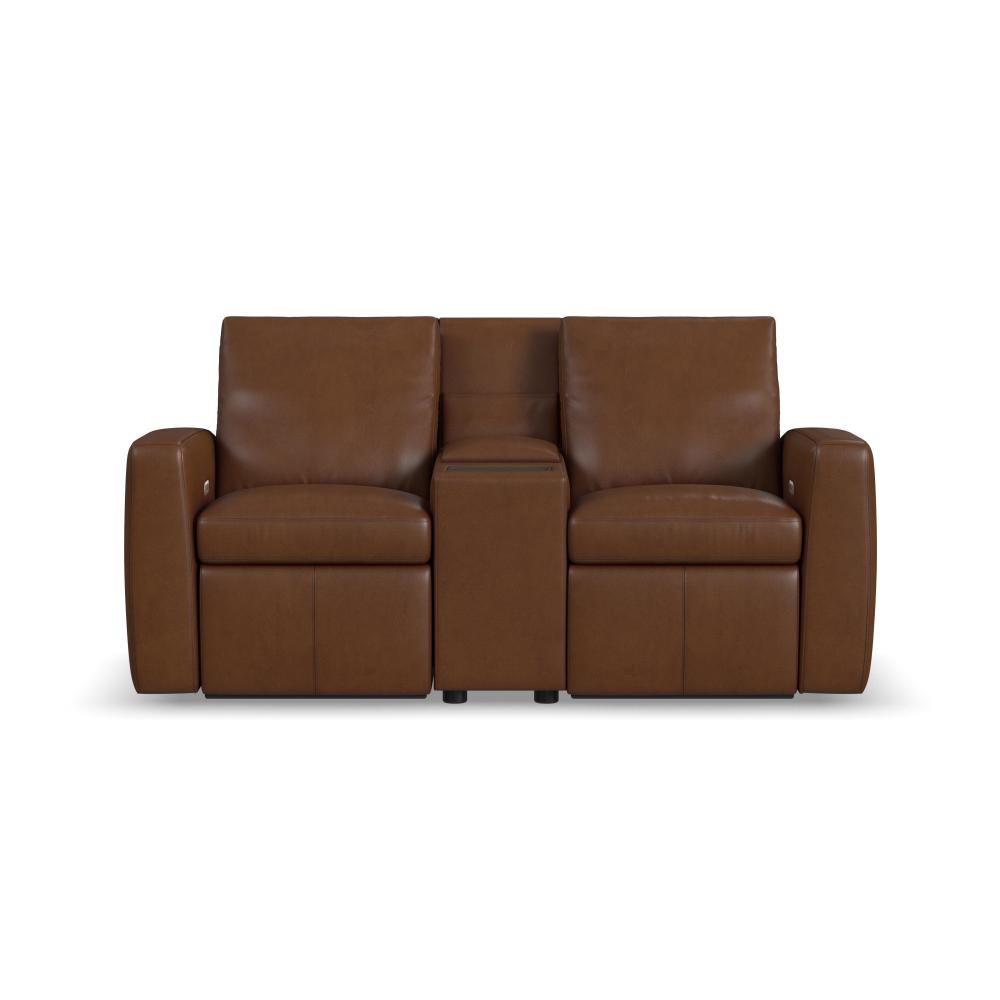 Aria Power Reclining Loveseat with Console - Default Title