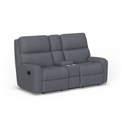 Rio Reclining Loveseat with Console - Fabric 208-40