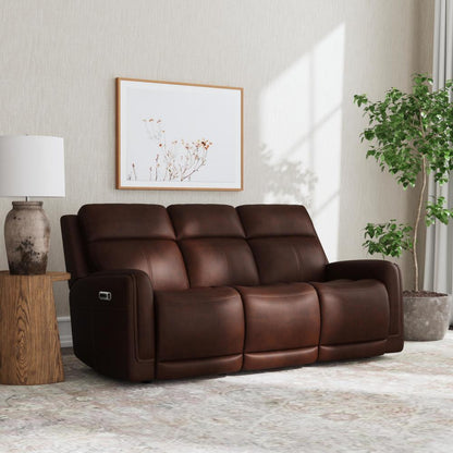 Alister Power Gliding Sofa with Power Headrests & Lumbar - Leather 946-71