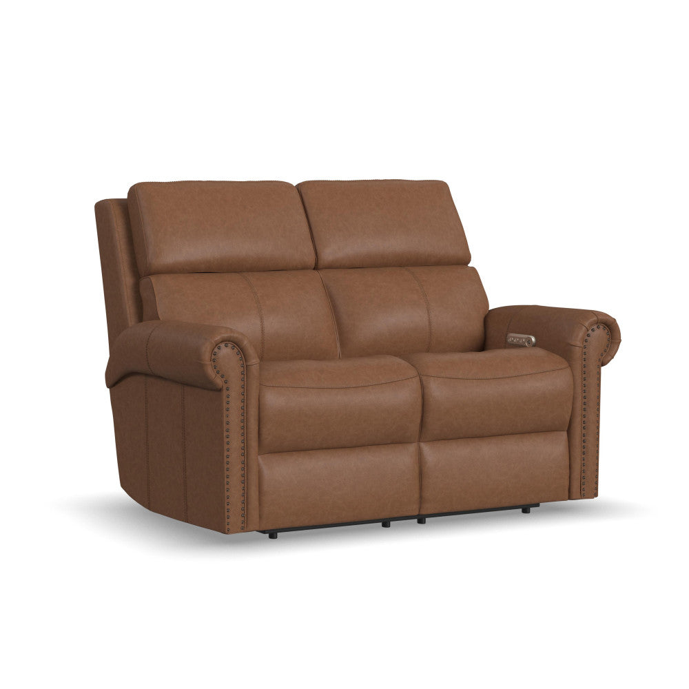Bernard Collection - Power Reclining Loveseat with Power Headrests & Lumbar