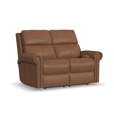 Bernard Collection - Power Reclining Loveseat with Power Headrests & Lumbar