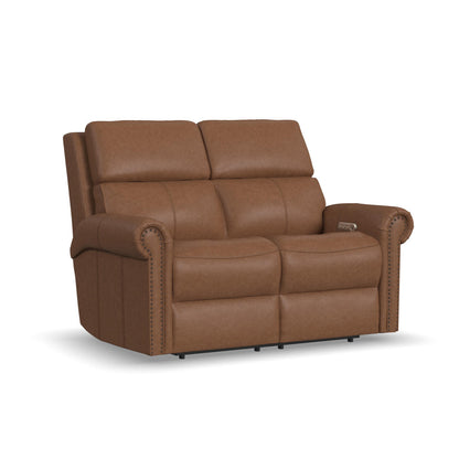 Bernard Collection - Power Reclining Loveseat with Power Headrests & Lumbar