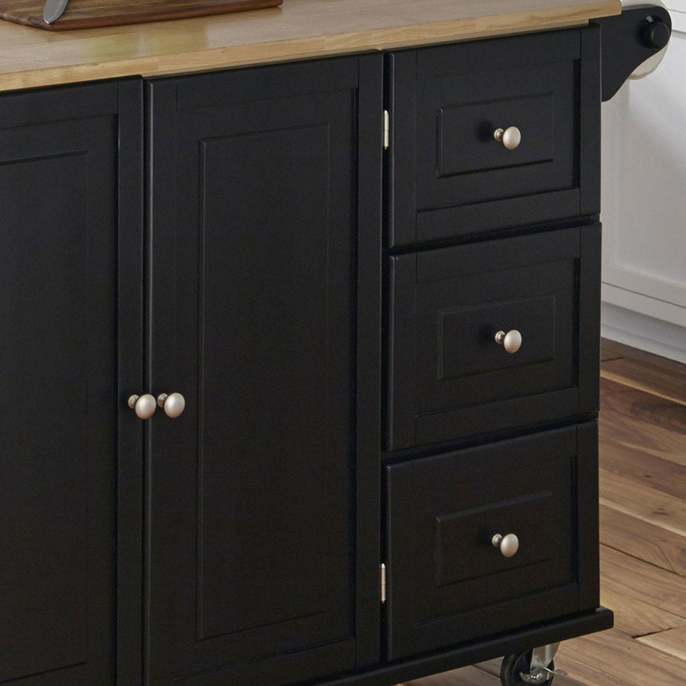 Dolly Madison Kitchen Cart - Black