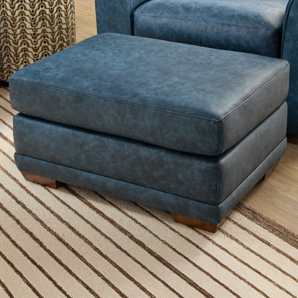 Jewel Ottoman - Leather 527-40