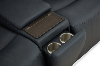 Warren Power Reclining Loveseat with Console, Power Headrest & Lumbar - Default Title