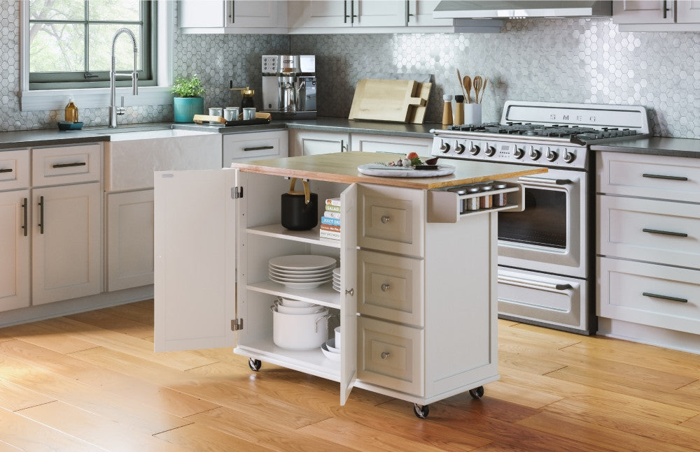 Dolly Madison Kitchen Cart - Off-White
