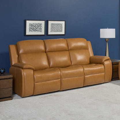 Ziggy Power Reclining Sofa with Power Headrest, Lumbar, Heat & Massage - Default Title