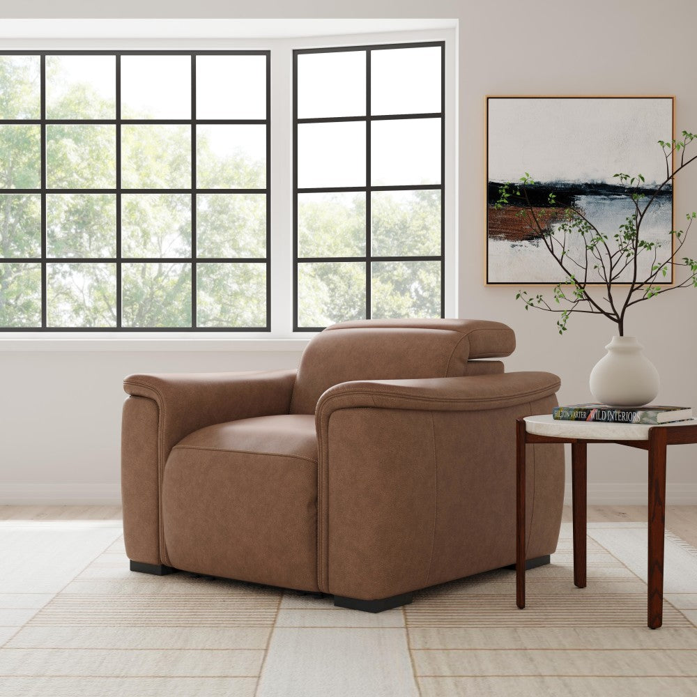 Camden Power Recliner with Power Headrest - Leather 732-72