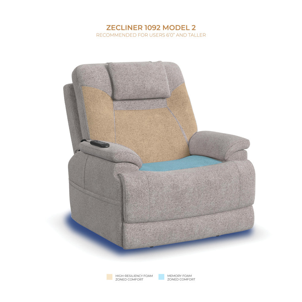 Zecliner Model 2 Power Lift Sleep Recliner with Power Headrest & Lumbar - Default Title