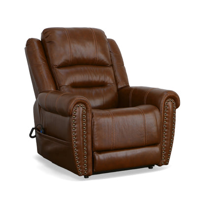 Oscar Power Lift Recliner with Right-Hand Control & Power Headrest - Leather 375-72