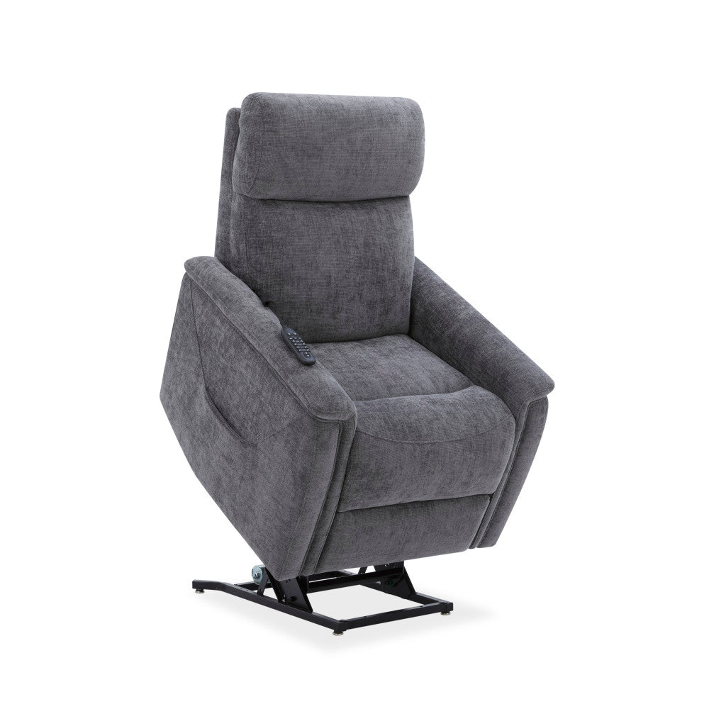 Luma Petite Petite Power Lift Recliner with Power Headrest, Lumbar, Heat & Massage - Fabric 428-02
