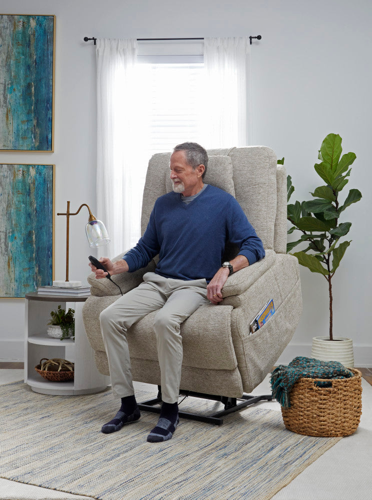 Zecliner Model 2+ Power Lift Sleep Recliner with Power Headrest, Lumbar, Heat & Massage - Default