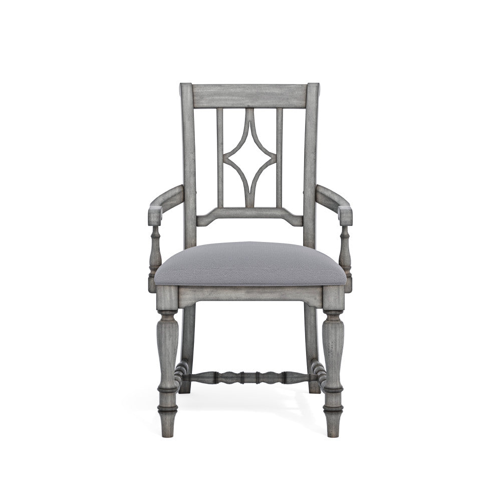 Plymouth Pair of Upholstered Arm Dining Chairs - Default Title