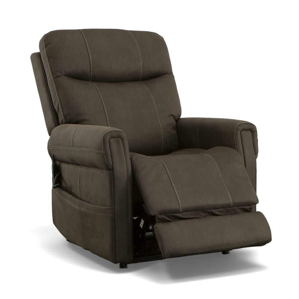 Jenkins Power Lift Recliner with Right-Hand Control & Power Headrest - Brown