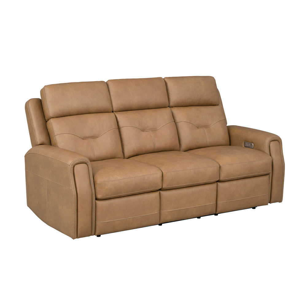 Felix Power Reclining Sofa with Power Headrest, Lumbar, Heat & Massage - Leather 408-72