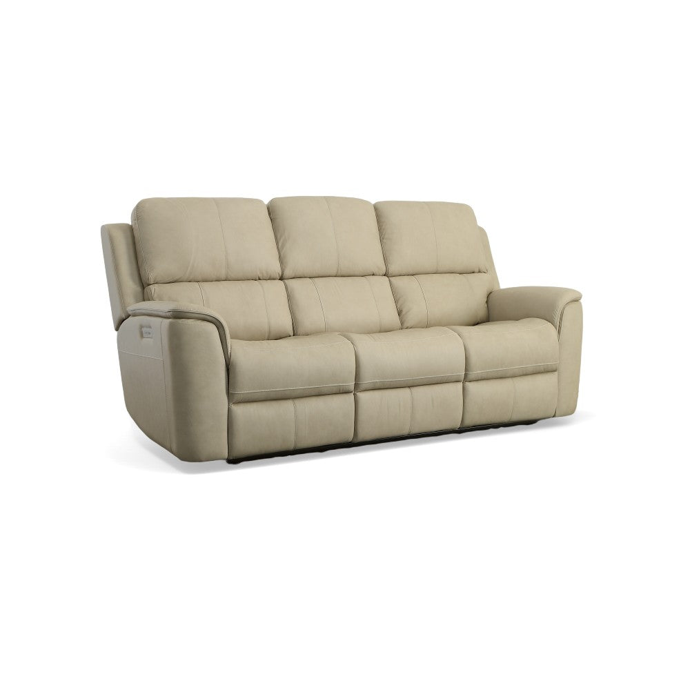 Henry Power Reclining Sofa with Power Headrests & Lumbar - Leather 946-80