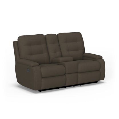 Kerrie Power Reclining Loveseat with Console - Default Title