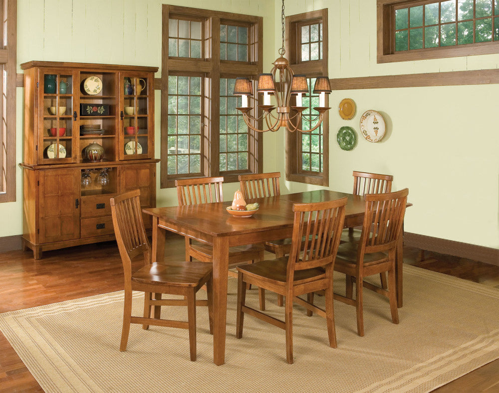 Arts & Crafts 7-Piece Sectional - Brown