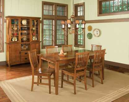 Arts & Crafts 7-Piece Sectional - Brown