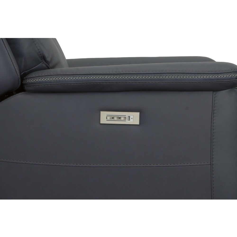 Sawyer Power Recliner with Power Headrest & Lumbar - Leather 009-42
