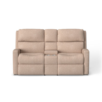 Catalina Power Reclining Loveseat with Console & Power Headrests - Fabric 188-40