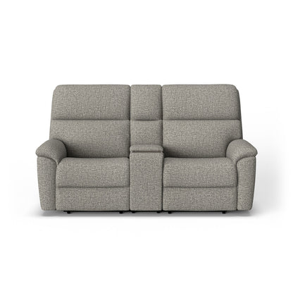 Porter Power Reclining Loveseat with Console, Power Headrests & Lumbar - Fabric 365-72