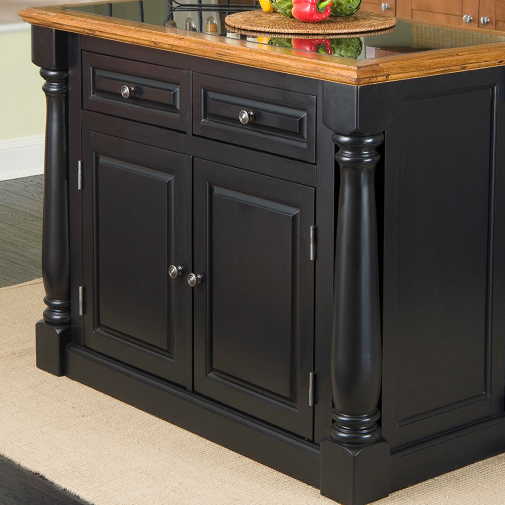 Monarch Kitchen Island - Black - 5000000100