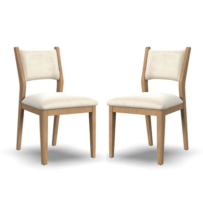 Normandy Pair of Upholstered Dining Chairs - Default Title