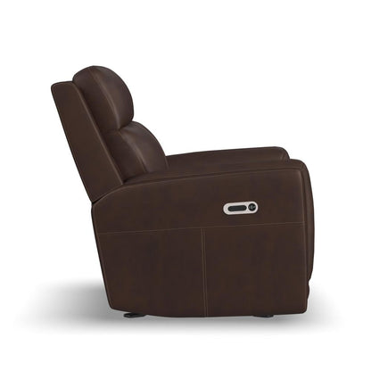 Alister Power Gliding Recliner with Power Headrest and Lumbar - Leather 946-71