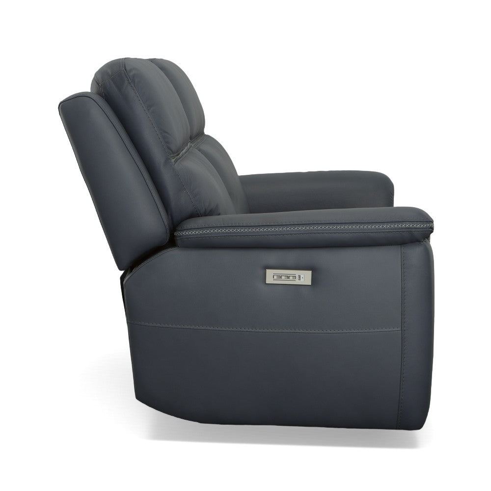 Sawyer Power Reclining Loveseat w/ Pwr Headrests, Lumbar - Leather 009-42