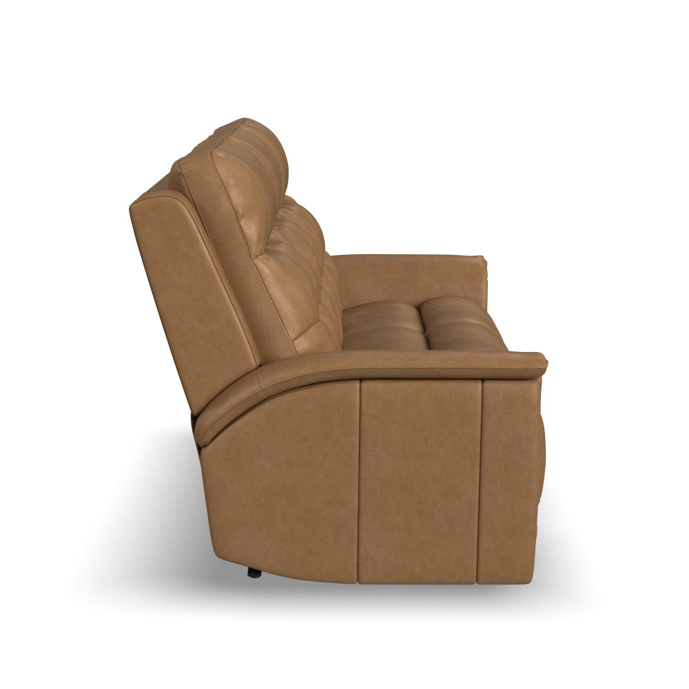 Ranger Power Reclining Sofa with Console, Power Headrest, Lumbar, Heat & Massage - Leather 439-72