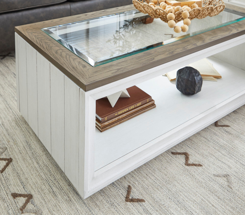 Melody Rectangular Coffee Table with Casters - Default Title
