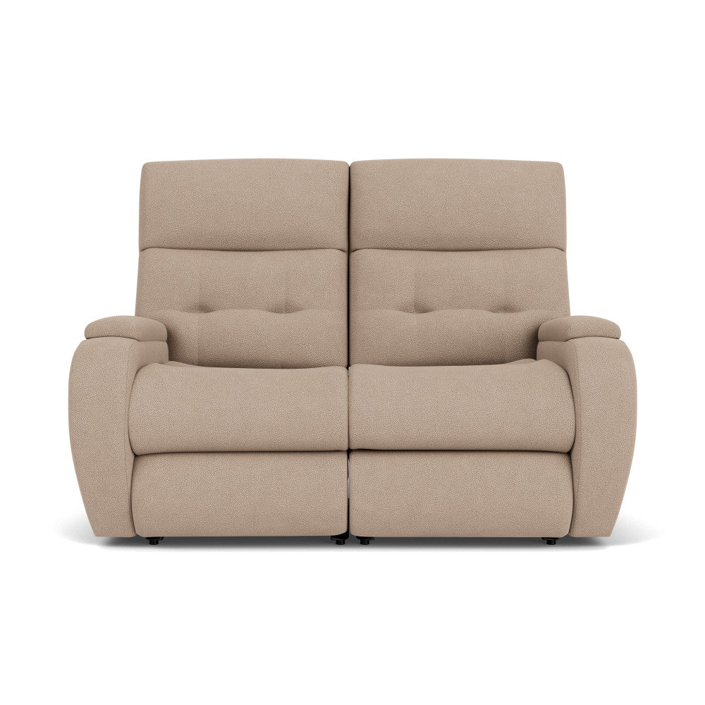 Strait Power Reclining Loveseat with Power Headrests - Fabric 634-40