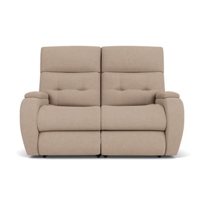 Strait Power Reclining Loveseat with Power Headrests - Fabric 634-40