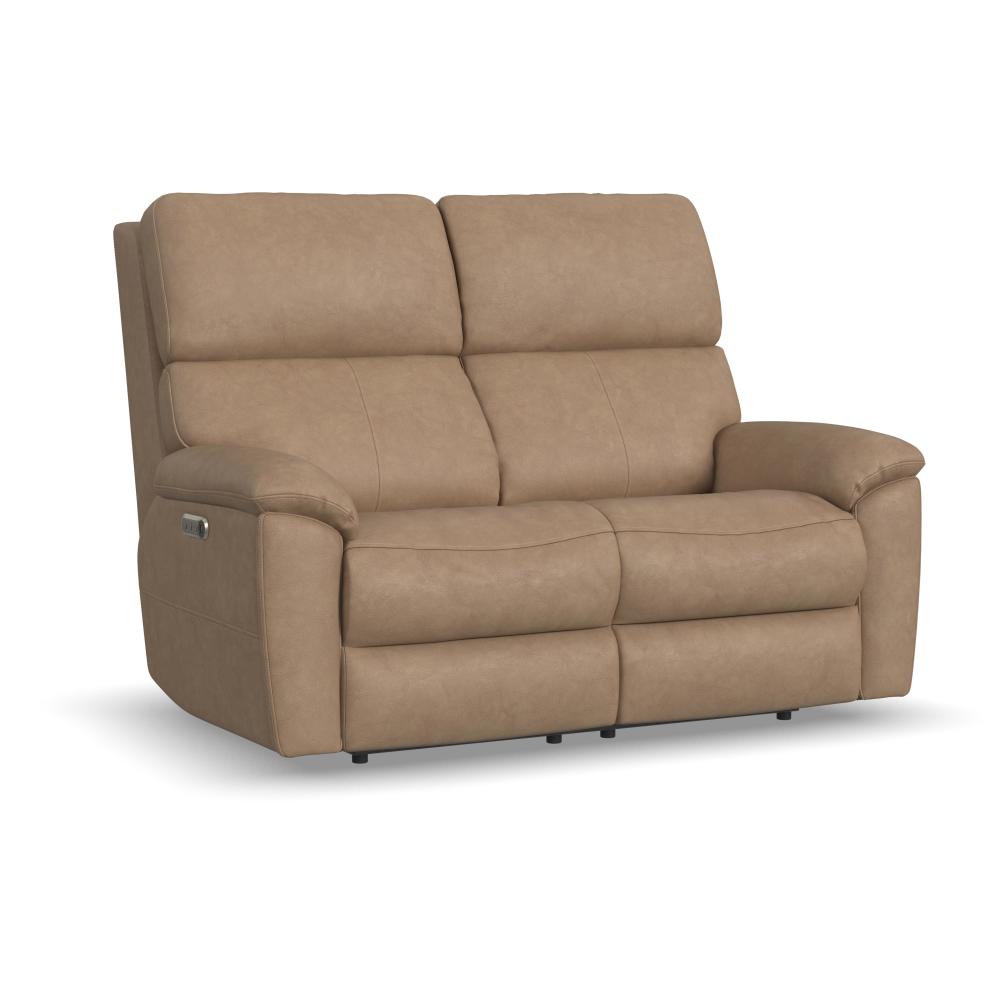 Porter Power Reclining Loveseat with Power Headrest & Lumbar - Leather 577-82