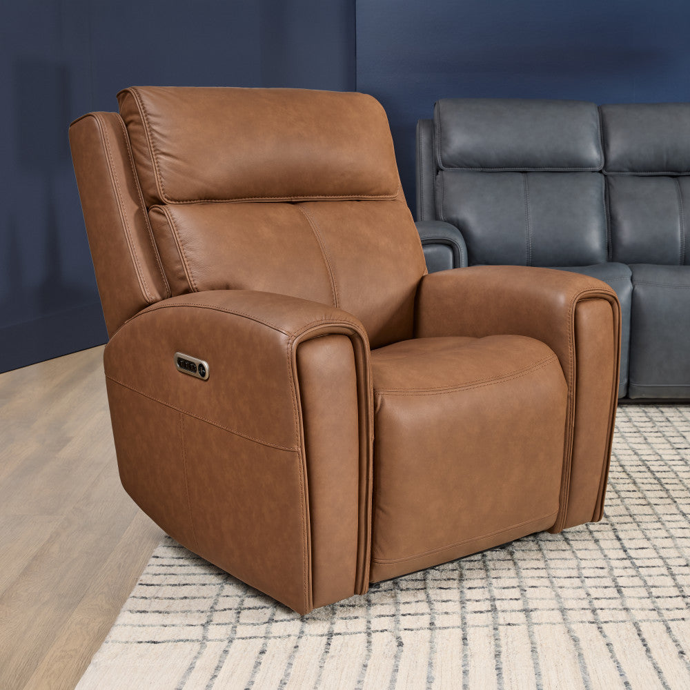 Warren Power Recliner with Power Headrest & Lumbar - Leather 727-41 - 5000010216