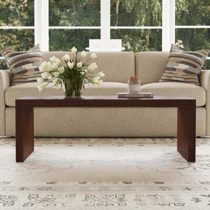 Waterfall Rectangular Coffee Table - Brown - 5000005908