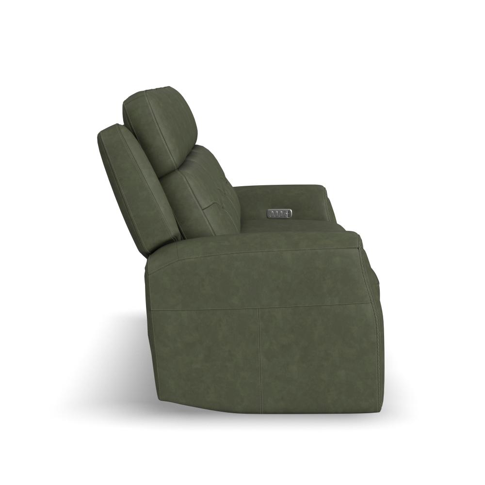 Felix Power Reclining Sofa with Power Headrest, Lumbar, Heat & Massage - Leather 408-21